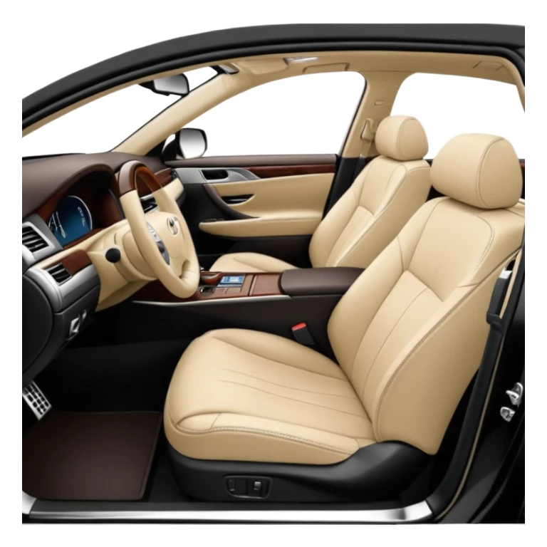 lexus ls430 2006 modified with black paint and beige seats sticker