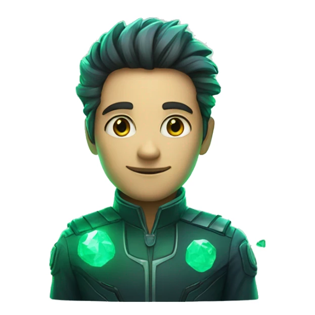 a galaxy full of emerald and electric stars sticker