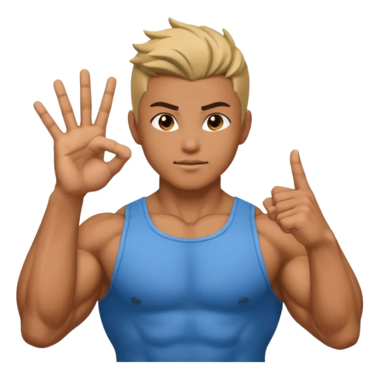 Emoji where sukuna is doing his domain handsign sticker