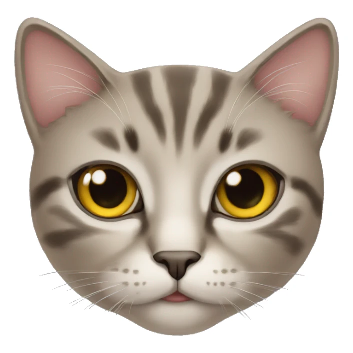 Cat with stars in its eyes sticker