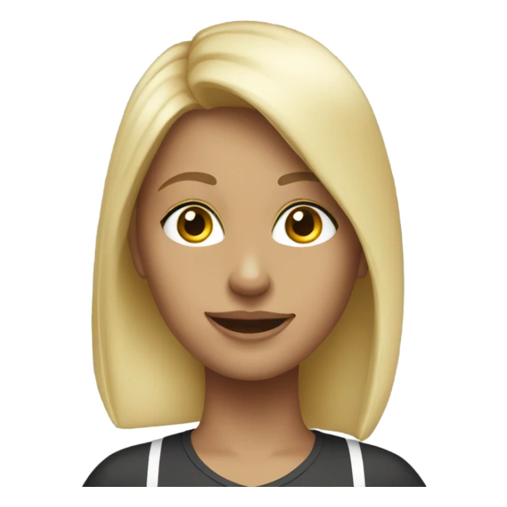 Girl blonde on exercise bike sticker