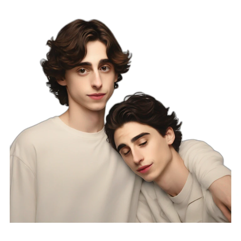 timothee chalamet and kylie jenner kissi sticker