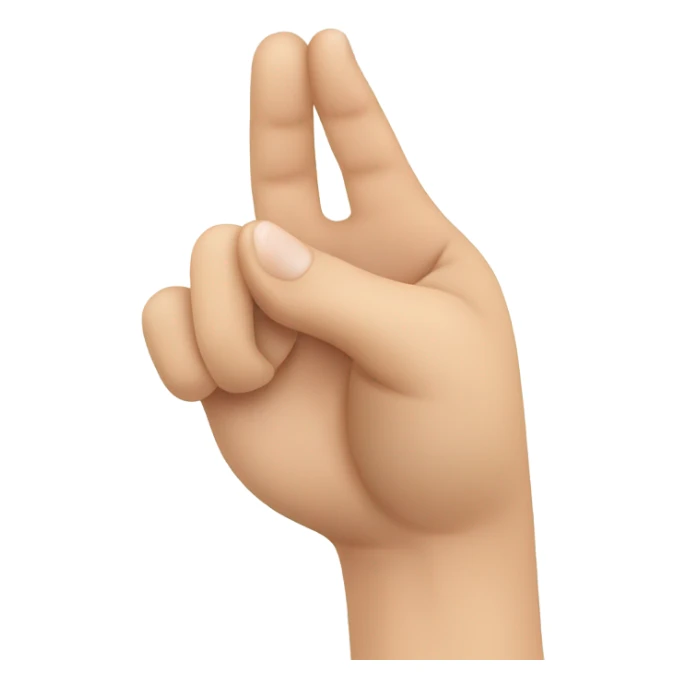 Asian hand sign of a heart index finger and thumb  sticker