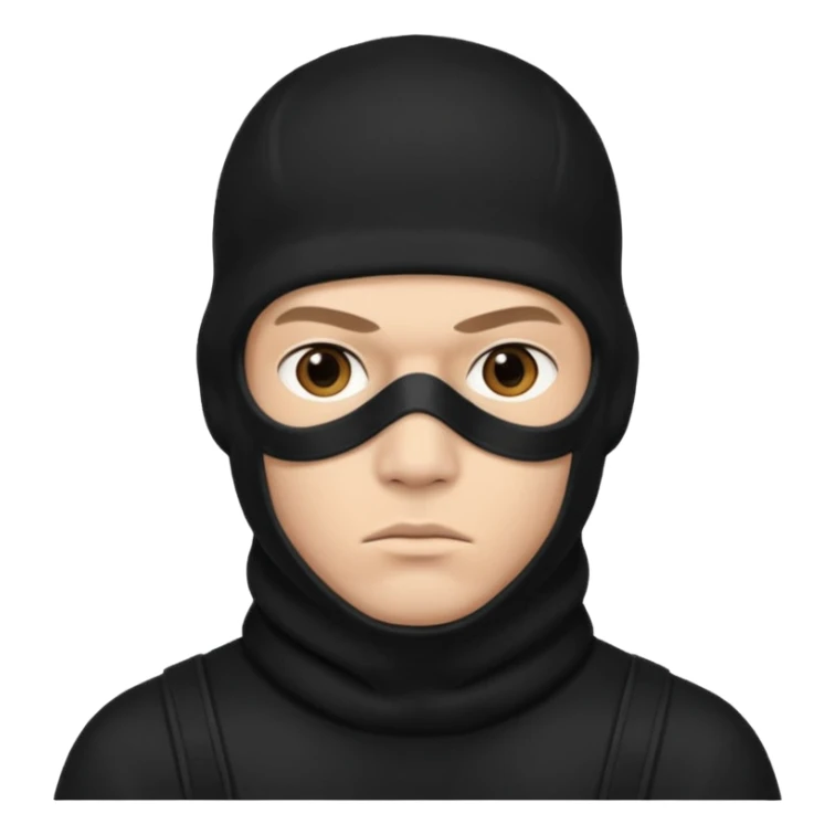 Peux tu me faire un gangster cagouler 🙏🏽  sticker