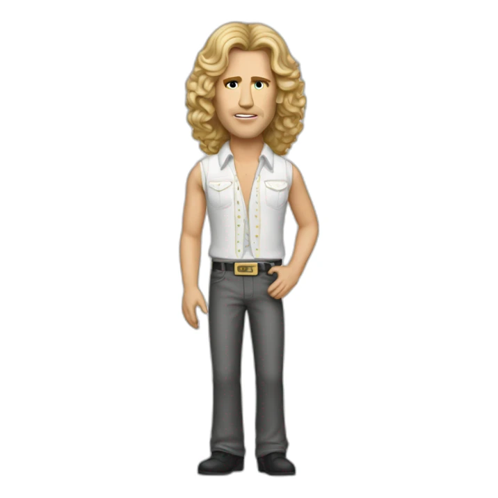 will ferrel realistic, with long blonde straight hair, disco clothes sticker