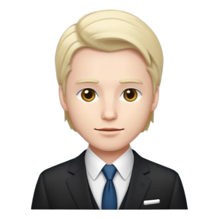 abducting a person wear suit sticker