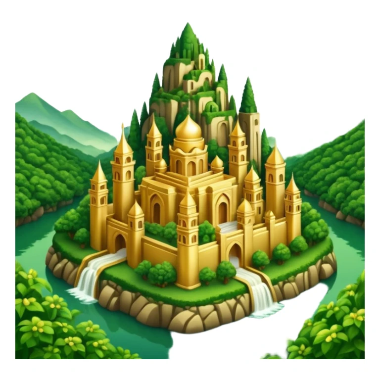 A GOLDEN CITY IN THE FOREST, LIKE THE "ELDORADO" MYTH sticker