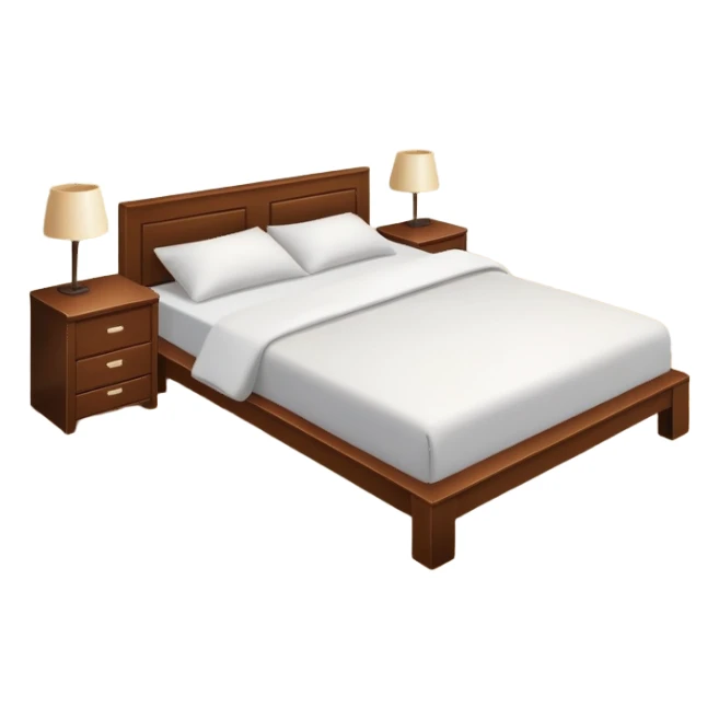 neat and tidy bedroom with everything in place, simple and inviting sticker