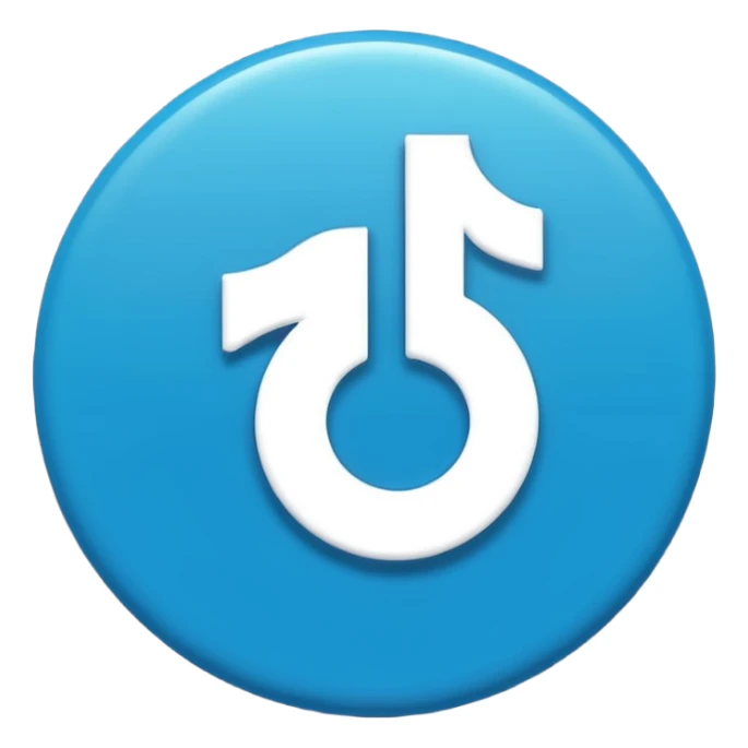 Tiktok Mavi tik emoji sticker