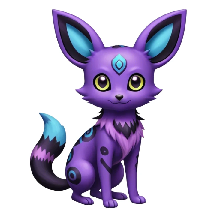 Noibat-Umbreon-Espeon-hybrid, full body sticker