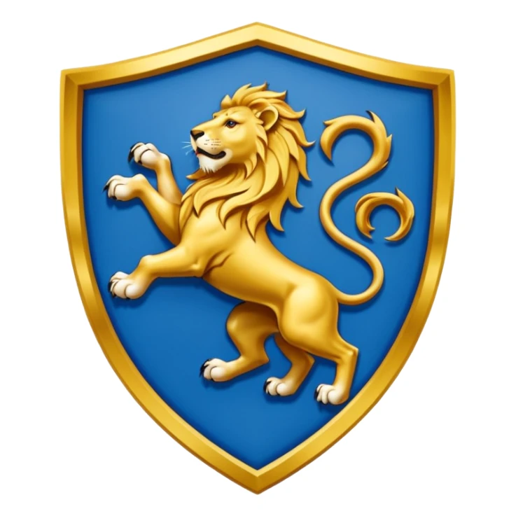 Lion rampant emoji like chelsea football team sticker