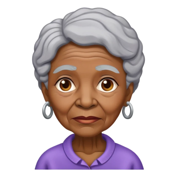 old black mum with Alzheimer's  sticker