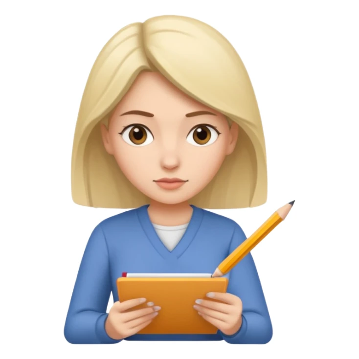 woman sketching. artist sticker