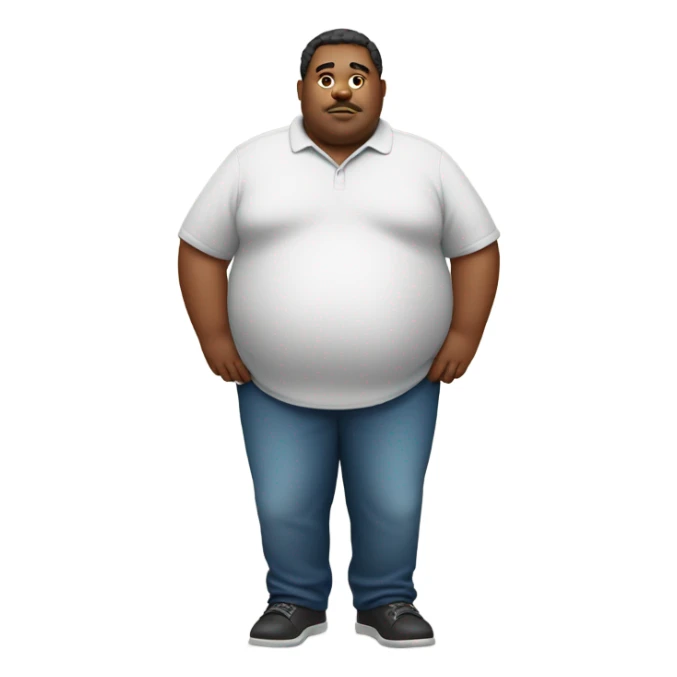 Fat man who has more weight than earth  sticker