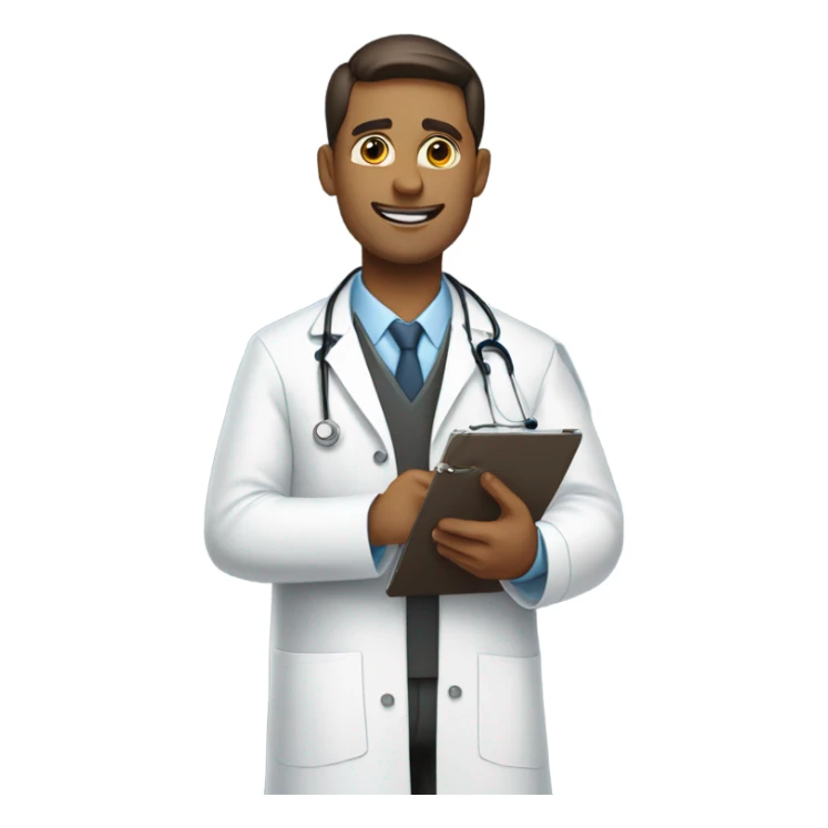 A male doctor, sticker