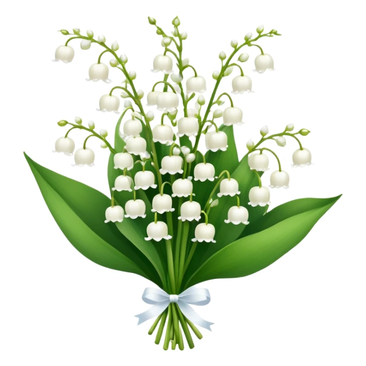 lily of the valley flower bouquet  sticker