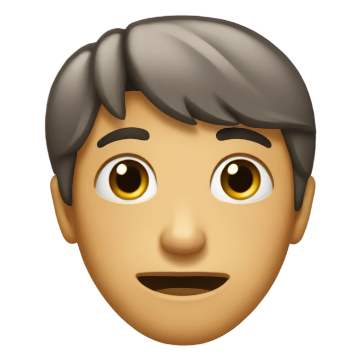 A face when you are told something awkward but you still want to be nice sticker