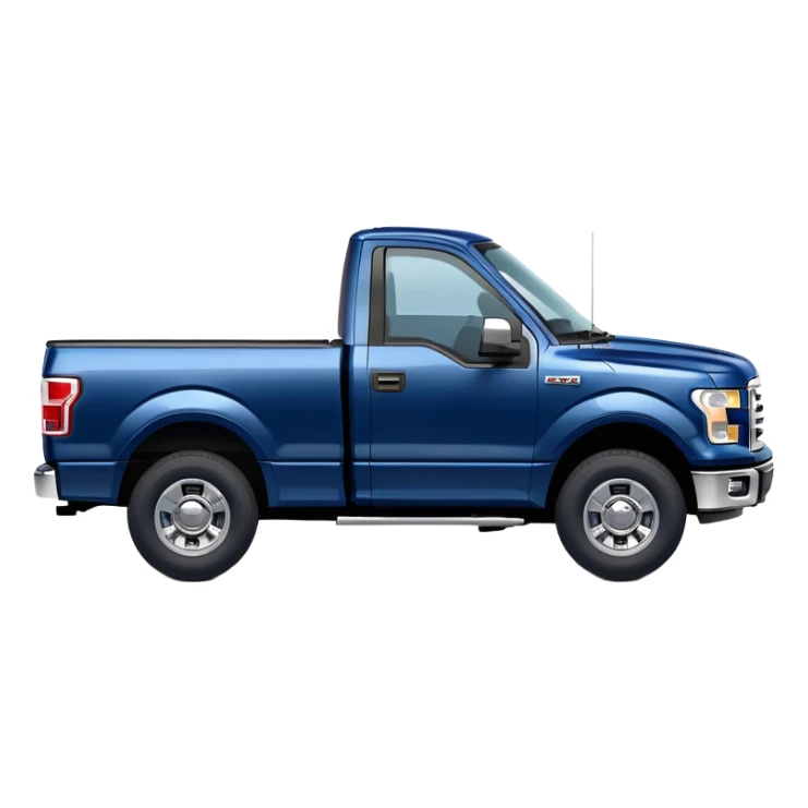 Very dark blue Ford F150 truck  sticker