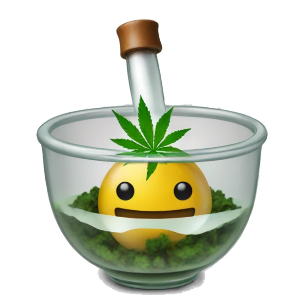 i want a bong with weed packed in the bowl sticker