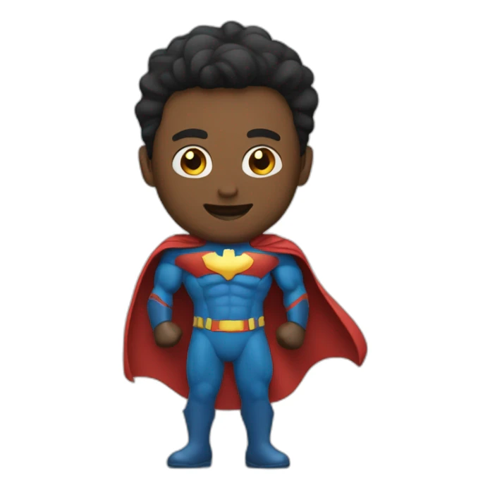 superhero man sticker