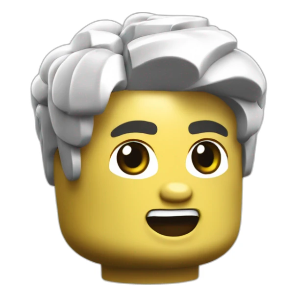 Un lego qui mange du pain sticker