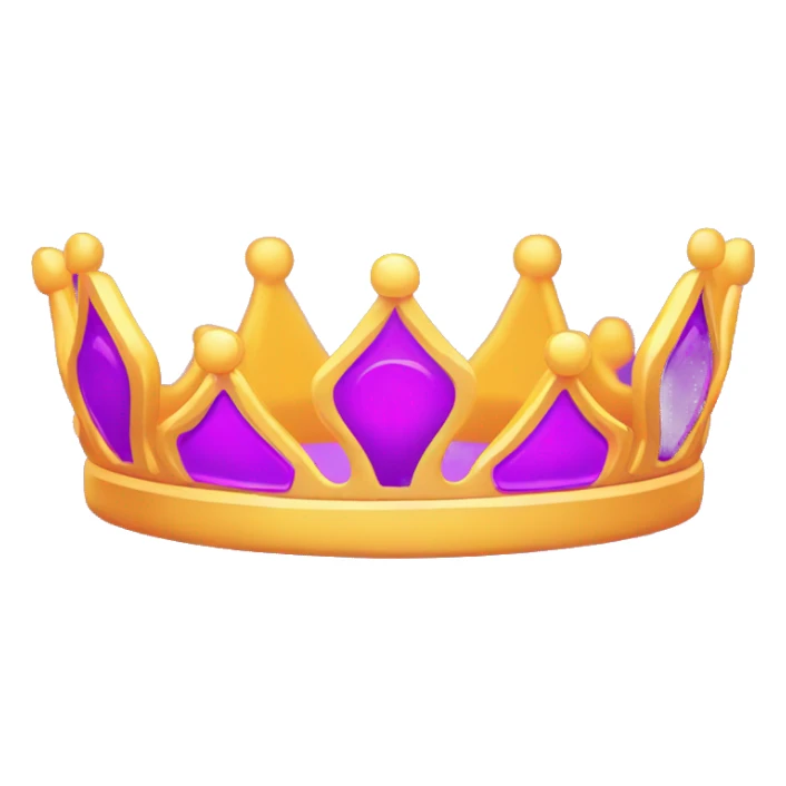 Bright Neon Purple crown with the word FOUNDER on it sticker
