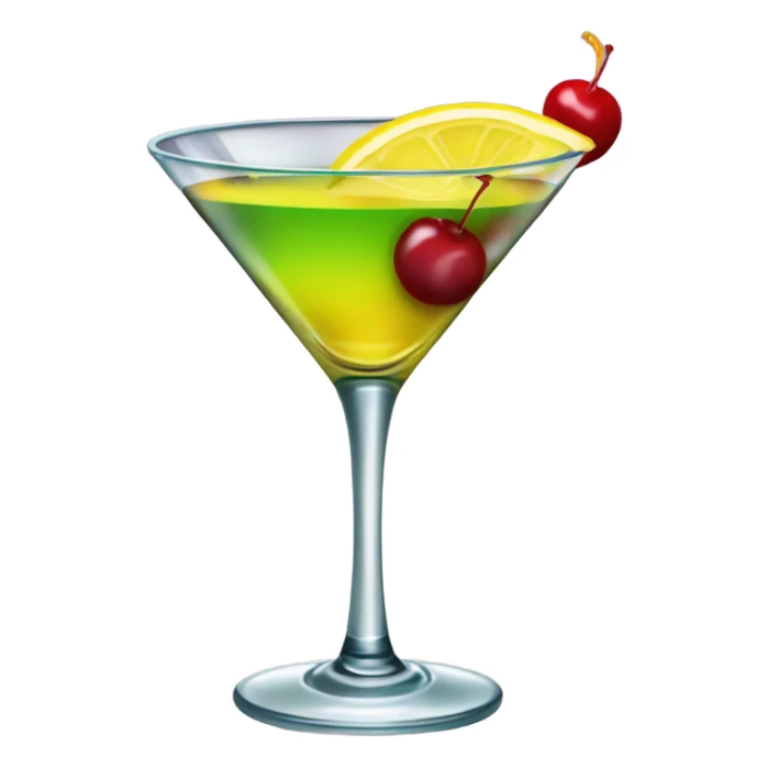 Pretty cocktail in martini glass sticker