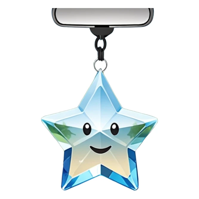 Hanging crystal star car mirror suncatcher hanger sticker