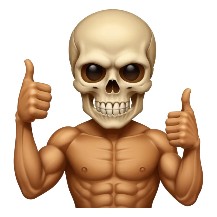 Skull punisher giving thumbs up sticker