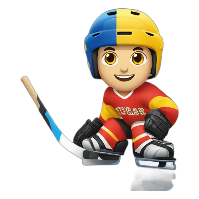 Rink hockey sticker
