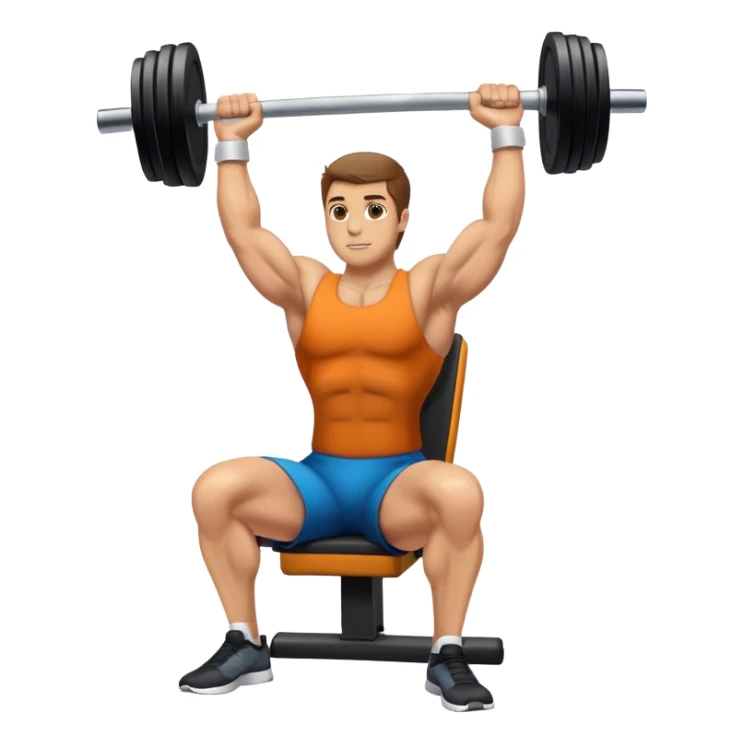 Seated Dumbbell Tricep Extension sticker