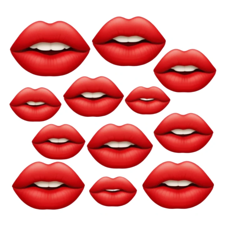 Set of lips with the words ‘crazy beautiful’ around them sticker