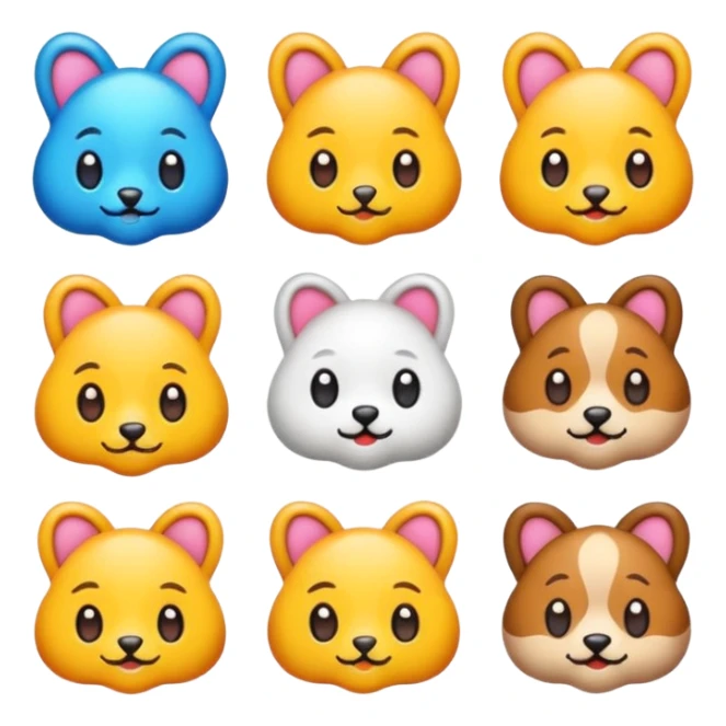 Paws with elements of others emoji1-2 sticker