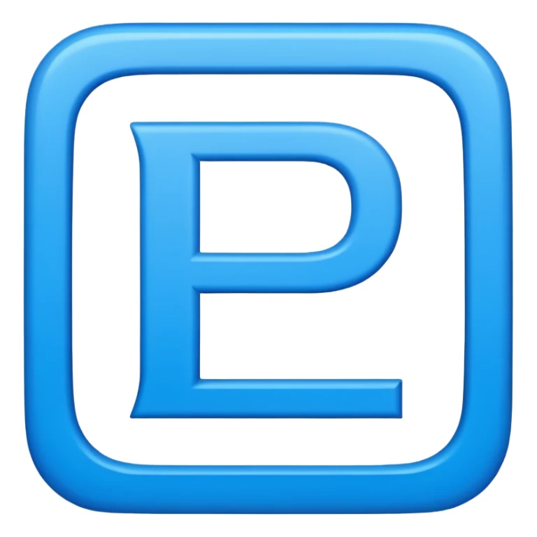 create capital letter  "FO" INSIDE THE BLUE COLOR SQUARE shape sticker