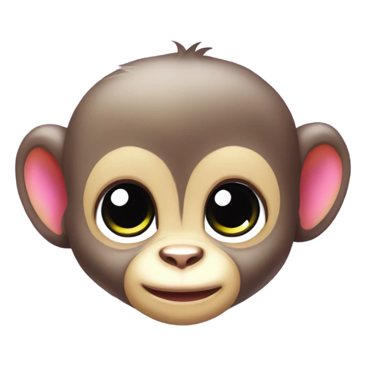 Lisa frank baby monkey sticker