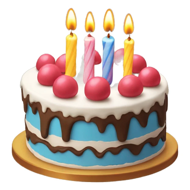 birthday cake sticker