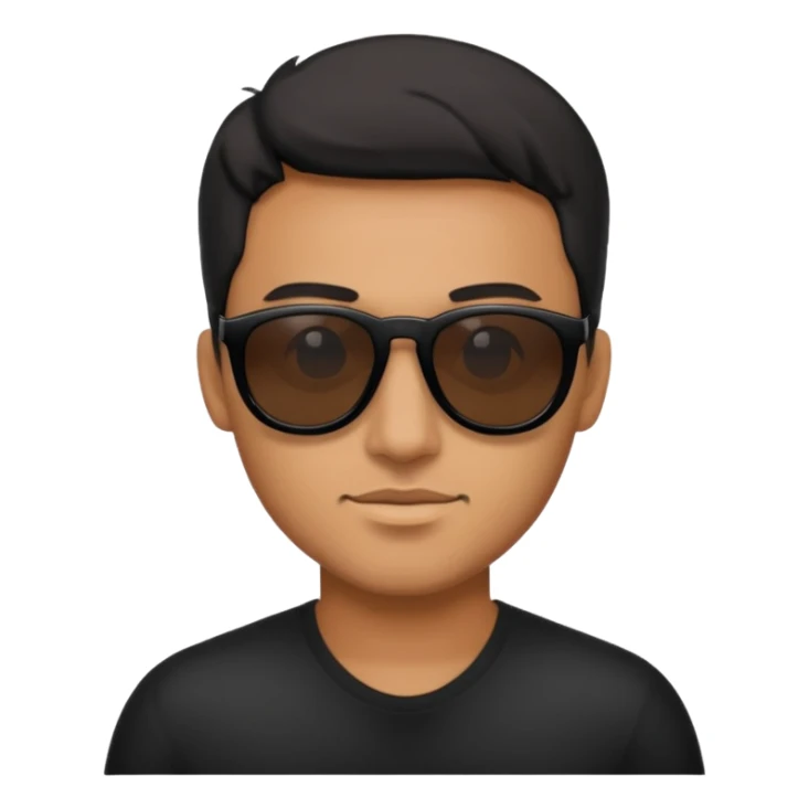 man wearing black sunglasses sticker