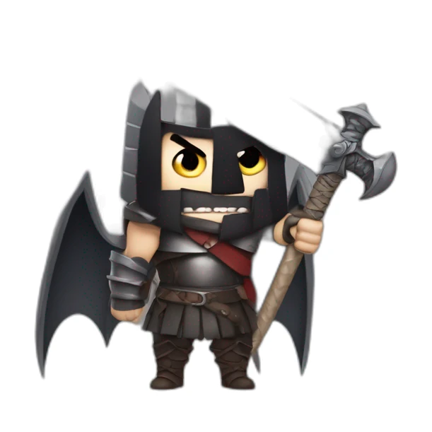 angry berserk guts carrying a huge sword on his shoulder sticker