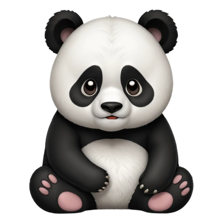 Grumpy panda sticker