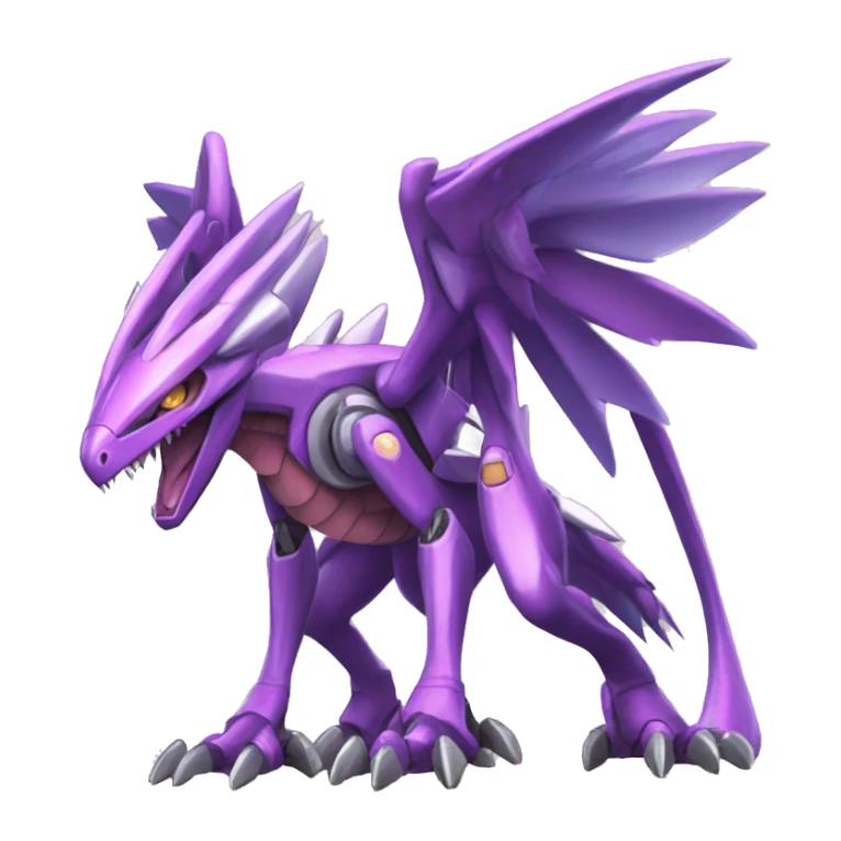  cool edgy shiny colorful Digimon-Palkia-Genesect-Raptor full body sticker