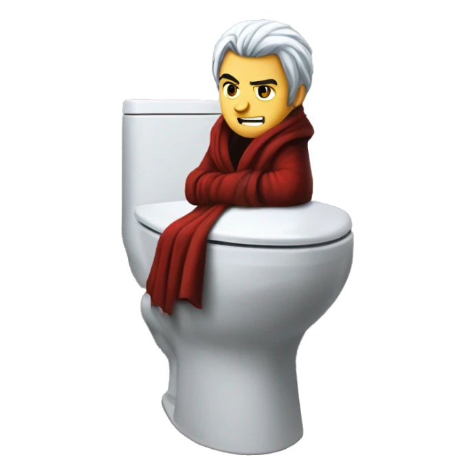 Dante sparda skibidi toilet  sticker