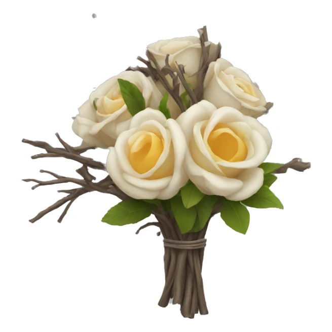 bouquet of dead twigs sticker