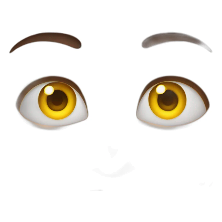 Rolling eyes emoji with nail emoji sticker