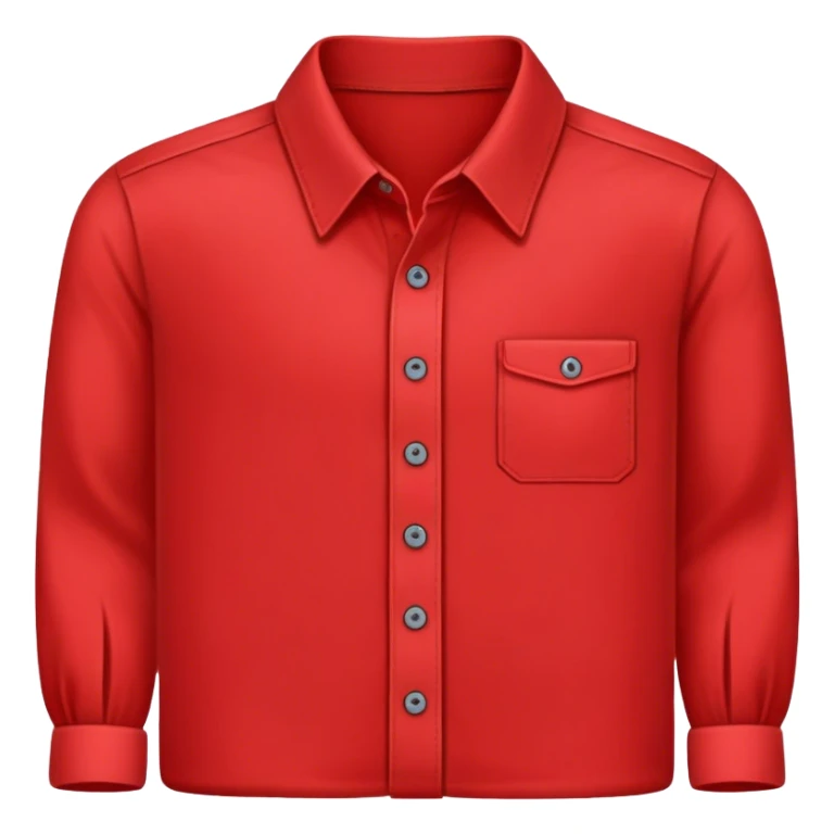 button up red shirt sticker