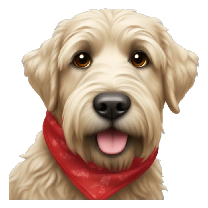 Bouvier bernois avec un petit foulard rouge autour du coup sticker