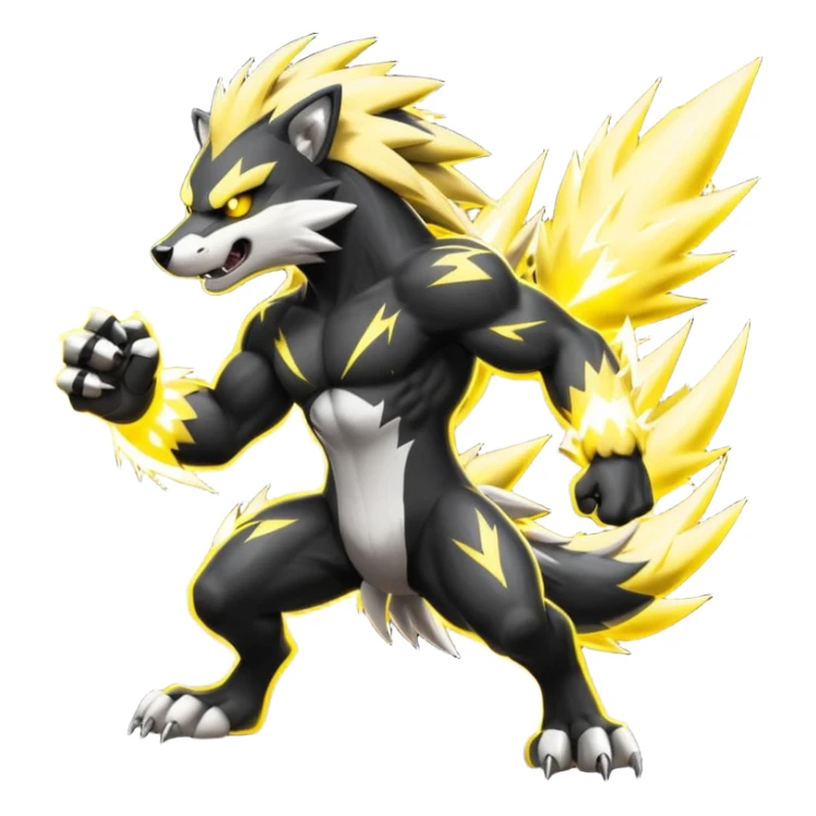 Obstagoon-Zeraora-fusion  sticker