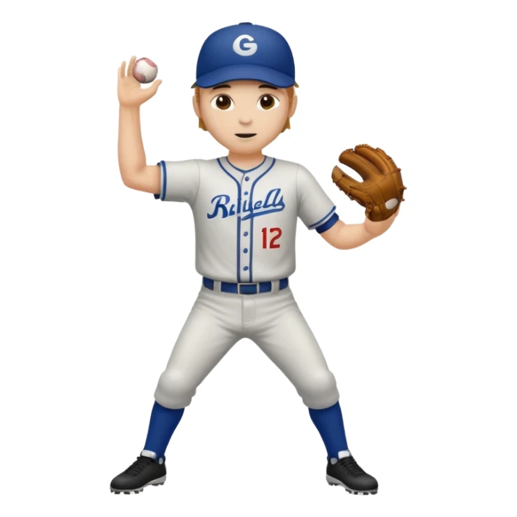 hacer el lanzamiento  de pelota jugador sticker