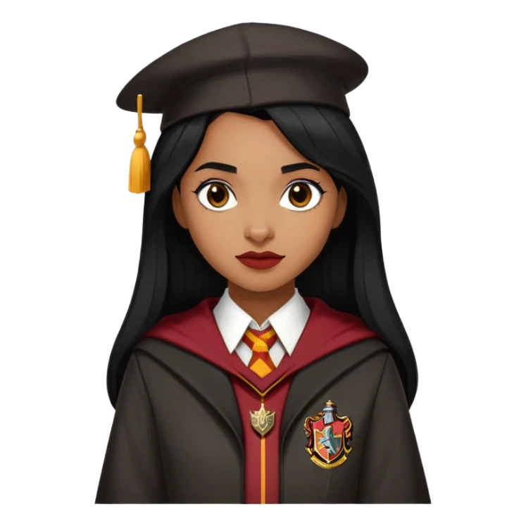 Angelina Johnson in harry potter, wear hogwarts gryfindor uniform sticker