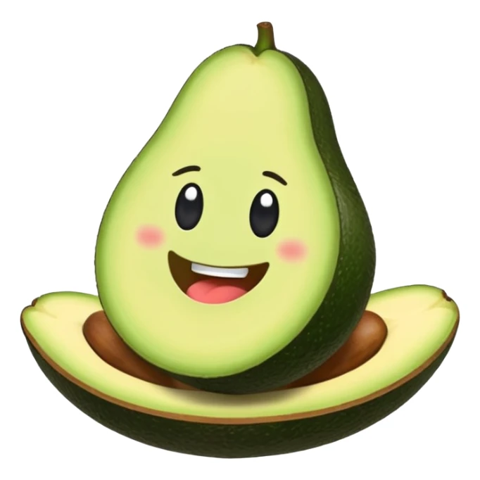 Casa de Infonafit con un aguacate con pies  brazos sticker