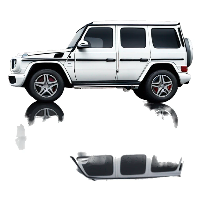 White Mercedes G-Klasse SUV sticker